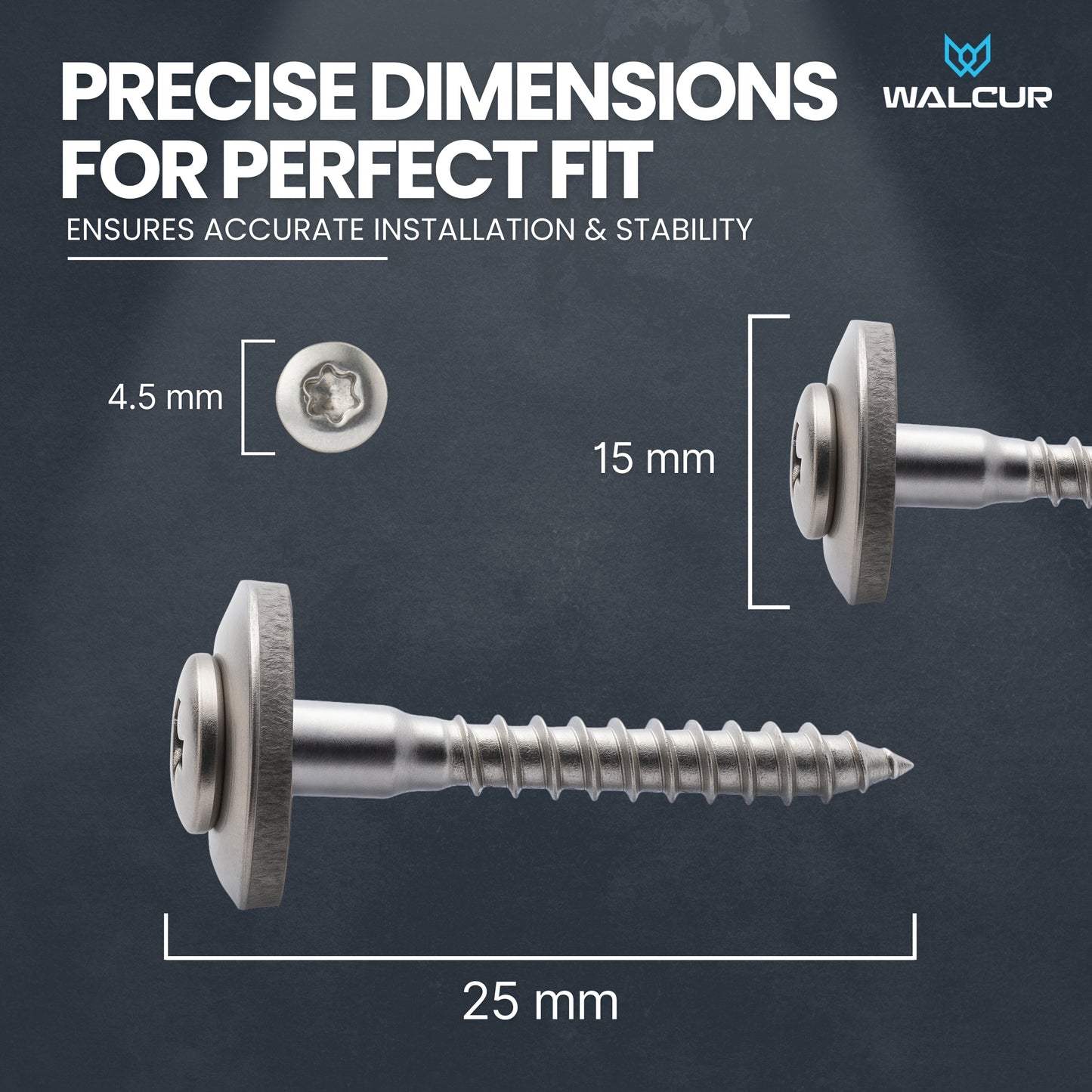 Spengler Screws Stainless Steel 100 Pcs