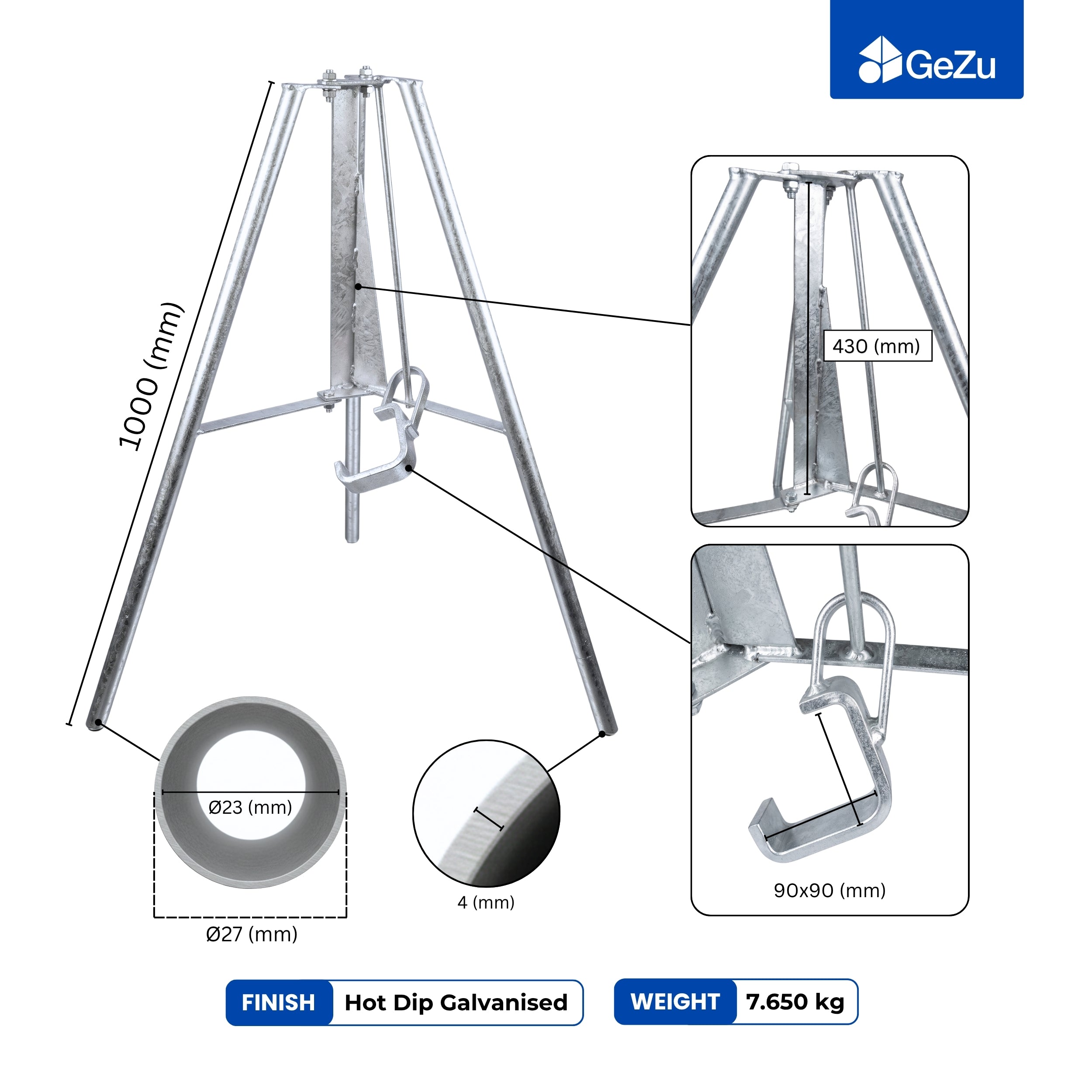 Adjustable Steel Prop Tripod