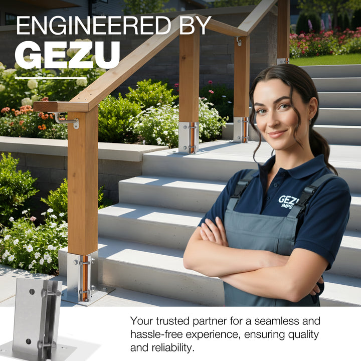 Swift Clamp Bolt Down Post Support Base | Post Shoe