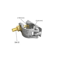Scaffolding coupler tube clamp with Bolt